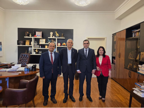 Representatives of Türkiye's Caucasus University at Khazar